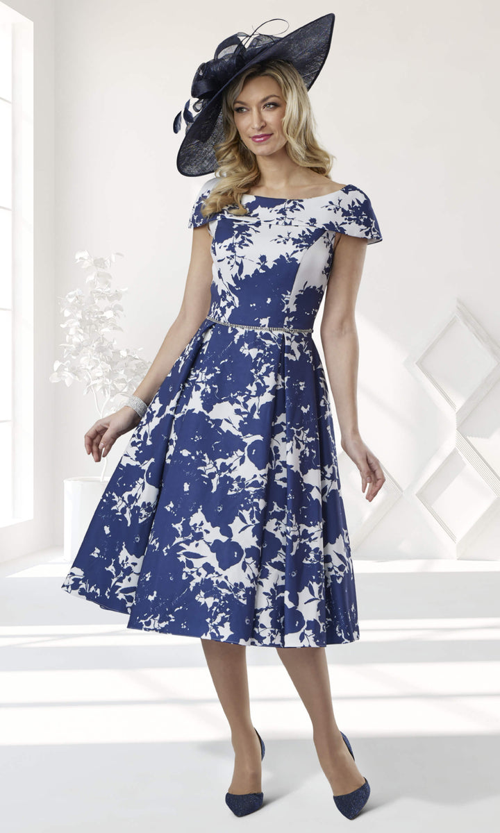 Veromia VO6415 Cobalt Blue Lace Dress