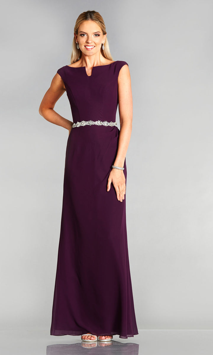 Plum colored hot sale evening dresses